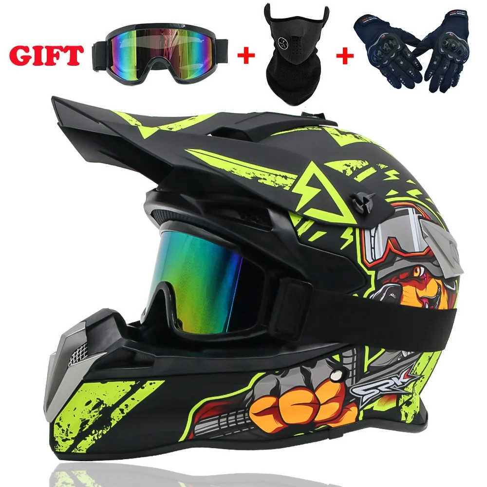 2020 New Flip Up Motorcycle Helmet Children motocross Off Road Helmet ATV Dirt bike Downhill MTB DH racing helmet