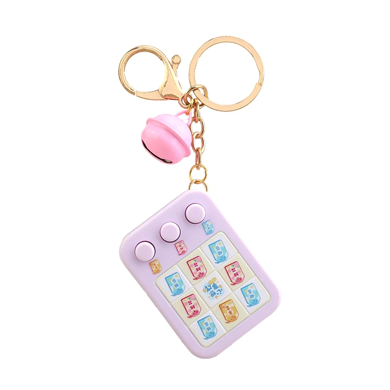 Factory Direct Sales Blessing the Guardian Lucky Machine Lobster Button Bell mini games console toy pendant