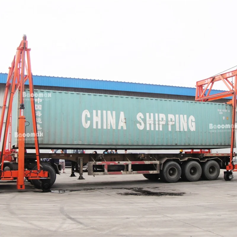 40 Ton mobile  shipping container loading lifting quay gantry crane cost price