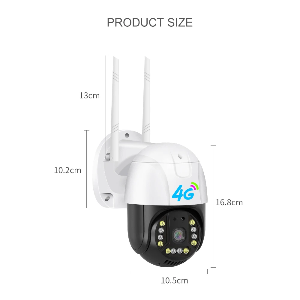 Factory Supply Q12 V380 PTZ Camera 3MP Outdoor Security Wireless Camera Surveillance Wifi 4G Sim Card Support