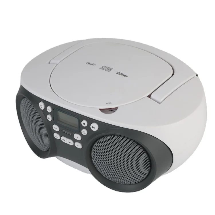 Stereo Retro Classic  Portable  CD Player   blue tooth Boombox Woofer   Speaker With USB Line in Functions