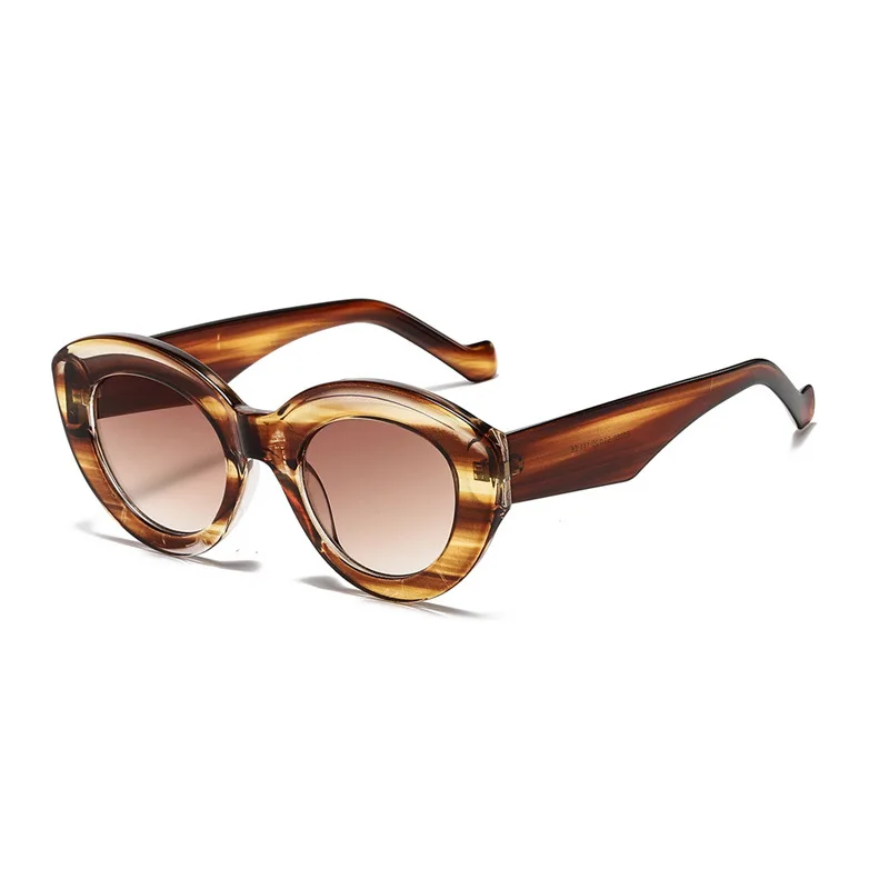 Wholesale Fashion Retro Oversized Cute Sun Glasses Uv 400 Custom logo Trending Women Shades Sunglasses