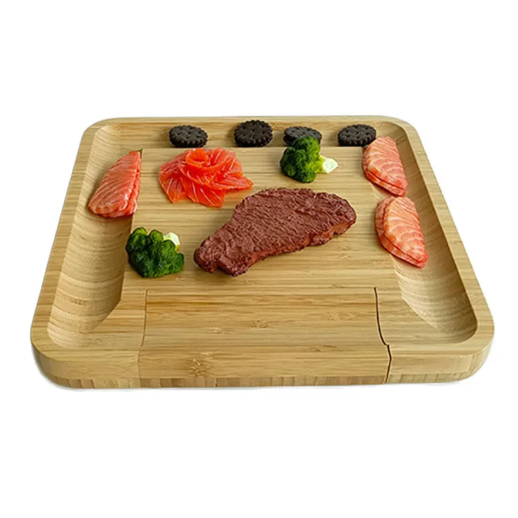 WDF Factory Supply Tabla Para Quesos Bamboo Cheese Plate De Queso Madera Boards