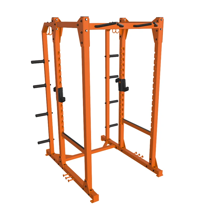 Commercial Professional Unisex Half Rack Multifunctional Steel Fitness Machine for Gym Exercise and Bodybuilding.