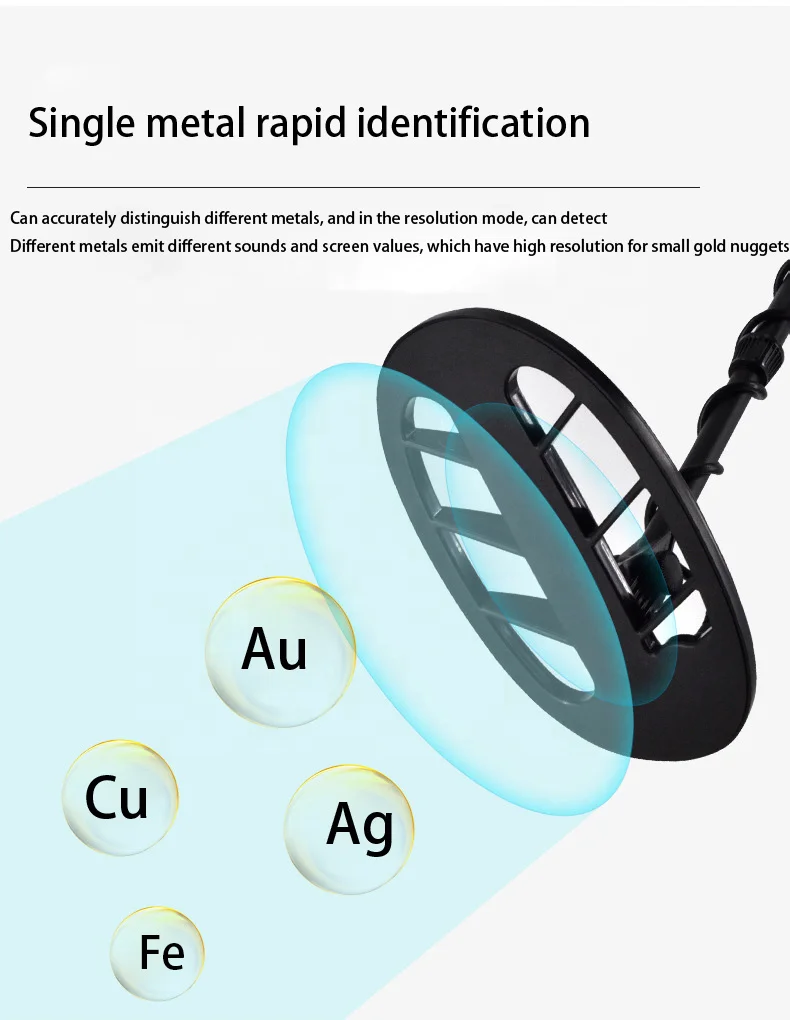 Waterproof underground gold metal detector Electronic measuring instrument Treasure detector