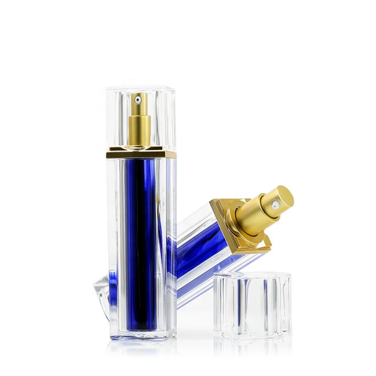 
30 мл 50 мл 100 мл Акриловая квадратная безвоздушный флакон диспенсер Z-30/50/100F 