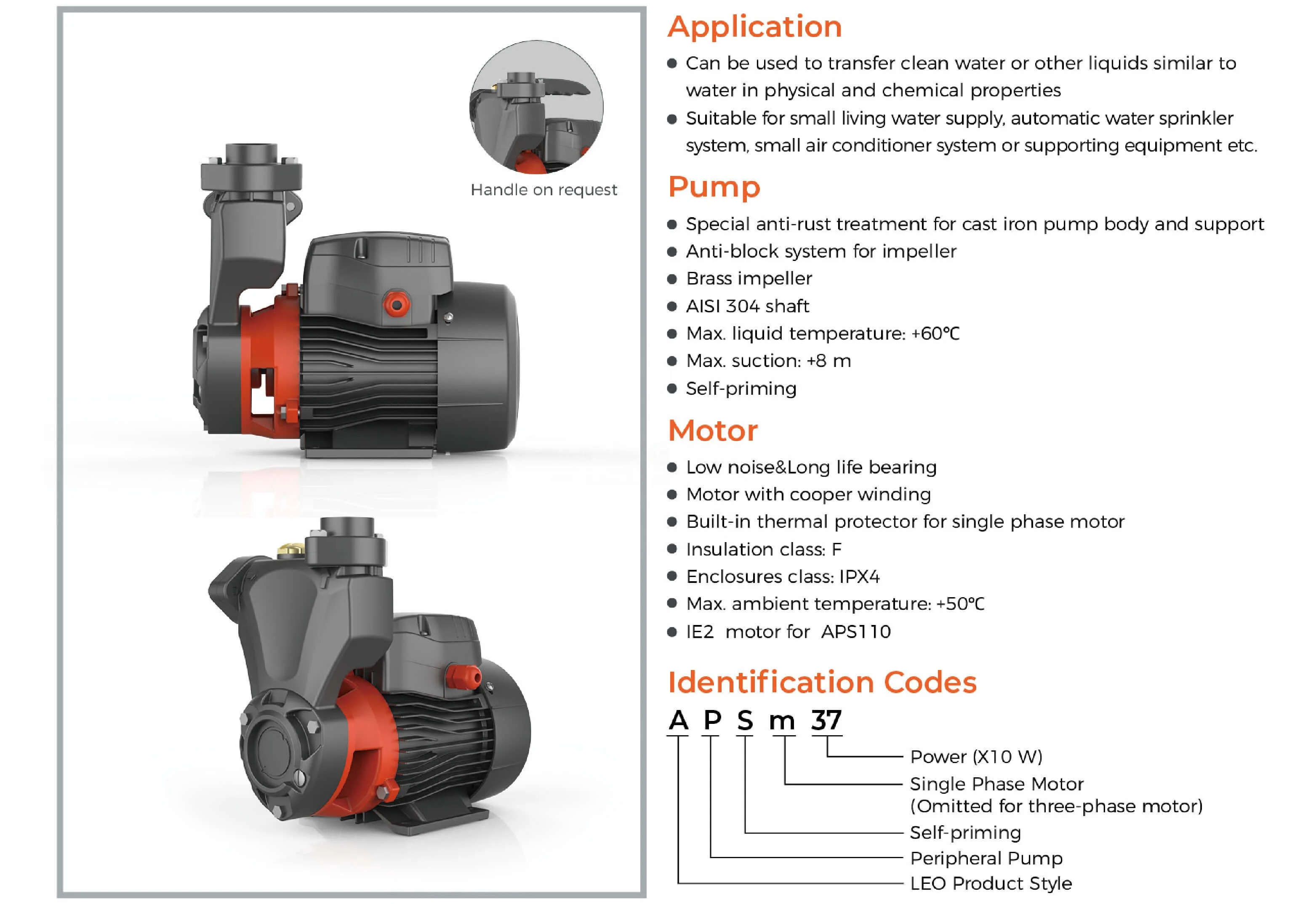 LEO Long Life Intelligent electric Water Pump Of 1Hp Smart Pump small water booster pump