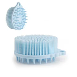 Silicone Body Scrubber double sided face baby bath brush silicone body scrub brush shower cleansing scrubber