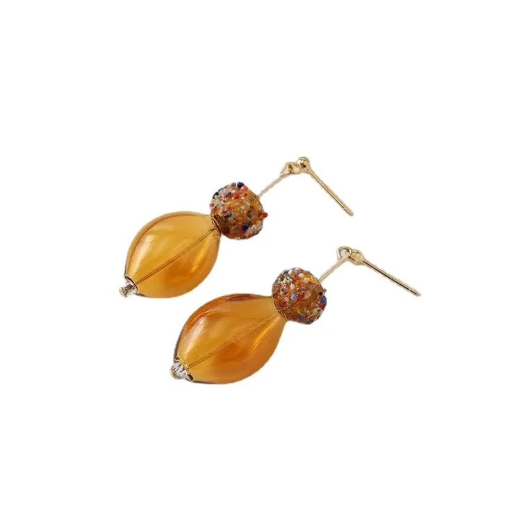 Doll House Mini Kitchen Food Play Miniature Simulation Wind Chimes Hollow Glass Ball Beads Model