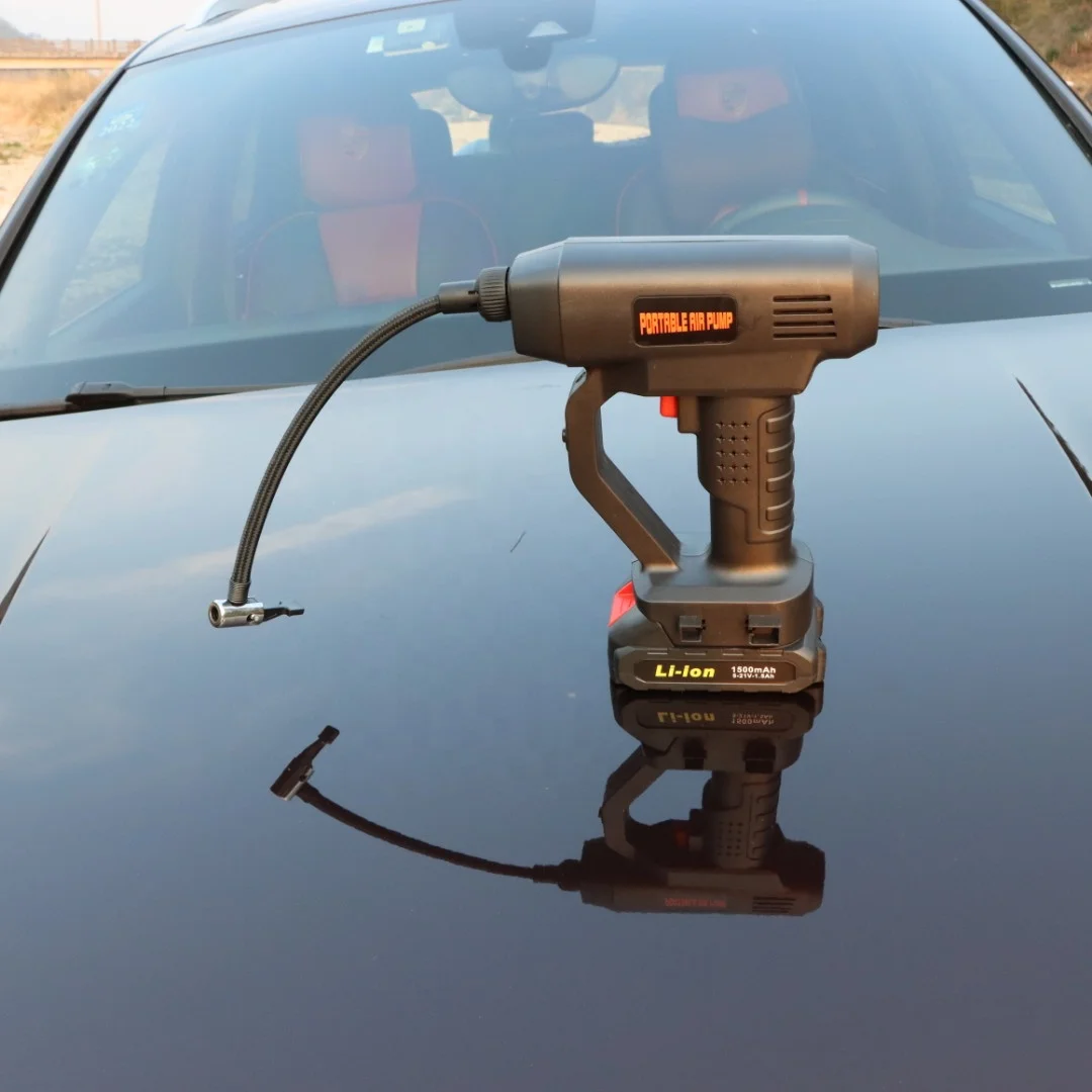 Rechargeable Cordless Intelligent Digital Car Tire Air Inflator Air Hawk Pro Automatic Cordless Tire Inflator DC 12V