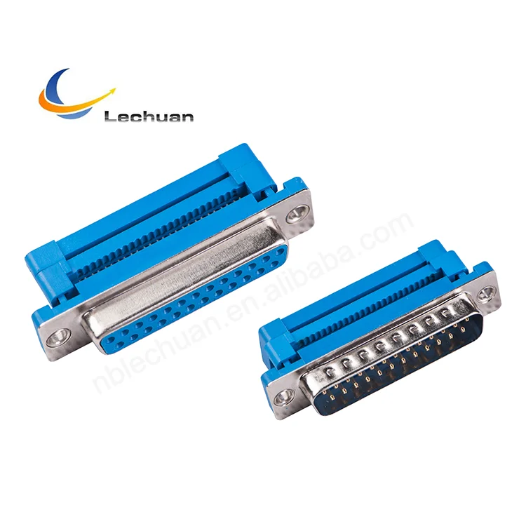 Male Female D-SUB D connector IDC flat cable connector  idc Crimp Type D-SUB RS232 Adapter