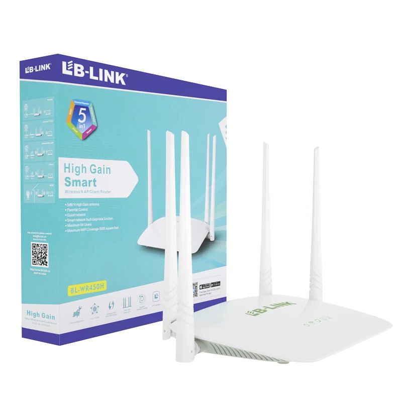  B-LINK BL-WR450H беспроводной роутер 2 4G 300M Высокая скорость без настройки Легкая установка