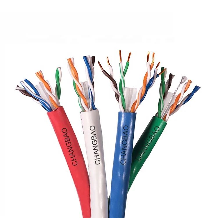 Changbao Brand Manufacture 305m 4Pair 23AWG UTP Lan Network Ethernet Cat6e Cat6 Cable