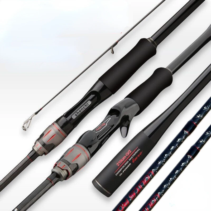 Tcoedm Sea Bass Long Casting Spinning 2 Section 3 Section Fishing Rod Japan Fuji 2.7m 2.9m MH Power Bait Casting Rod