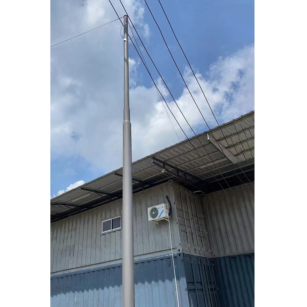 For Street Light Steel Tubular Swaged Poles