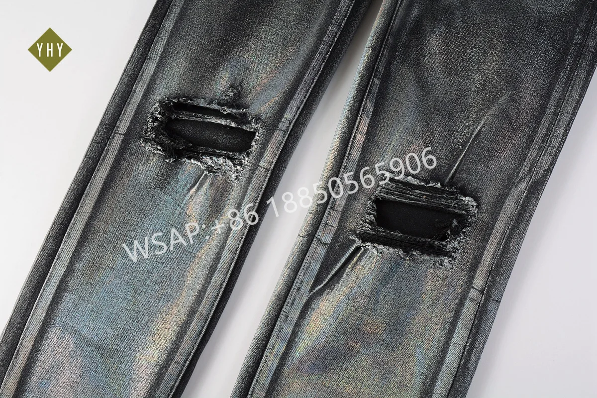 2024 New Styles Demin Jeans In Stocks Famous Brand Designer Trend Denim Pants Cowboy Close fitting Demin Pants