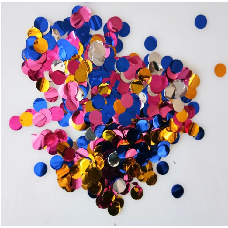 Mixed metallic Table Confetti Circles, Party Confetti Dots for Wedding, Holiday, Anniversary, Birthday 1 Inch