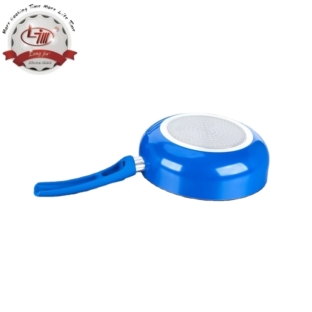 Wine Red Ceramic Coating Bakelite Soft Touch Handle Wok Pan Pressed Aluminum WOKS Aluminium Alloy 3003 Non-stick All-season