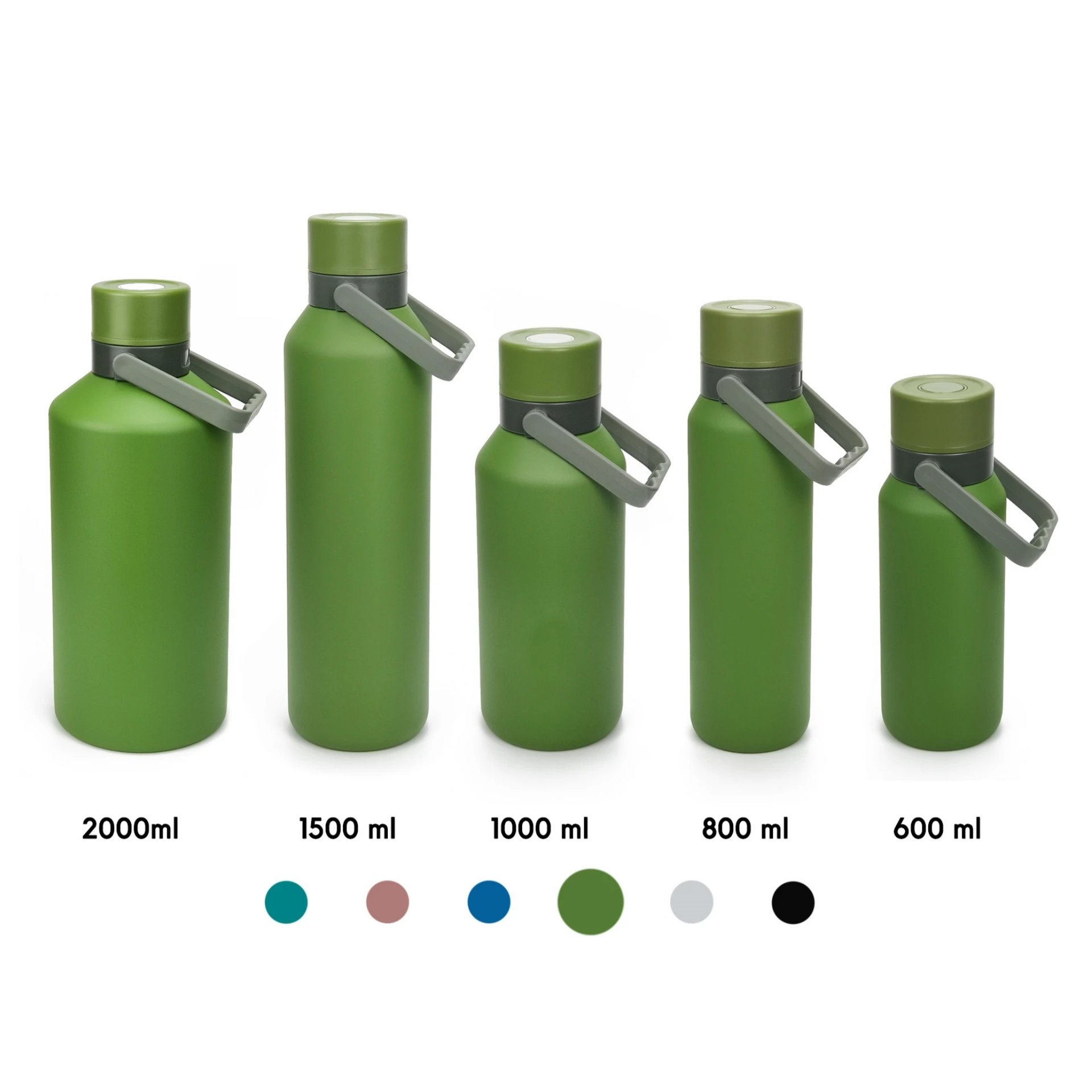 New Design Large Stainless Steel Water Bottle Multiple Capacities Vacuum Flask Outdoor Insulated Bottle with Sharing Cup