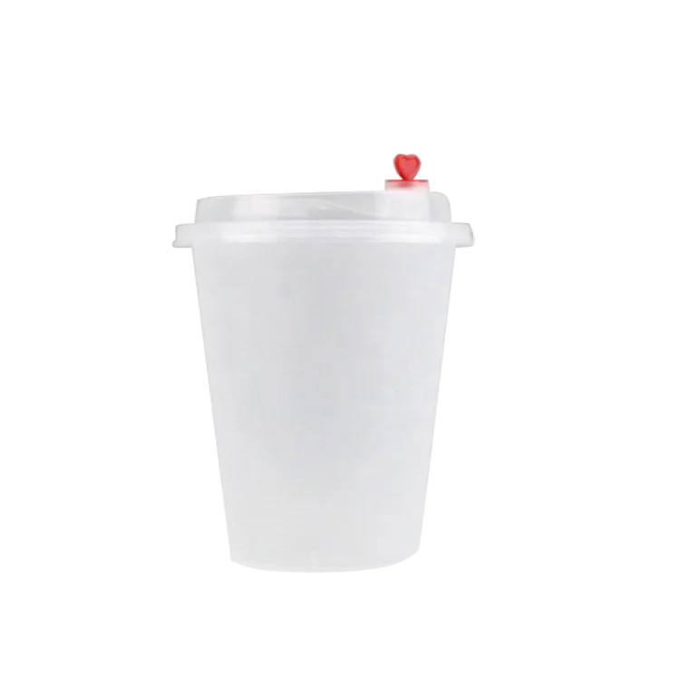 Custom clear drink water use coffee container high grade disposable pp plastic cup