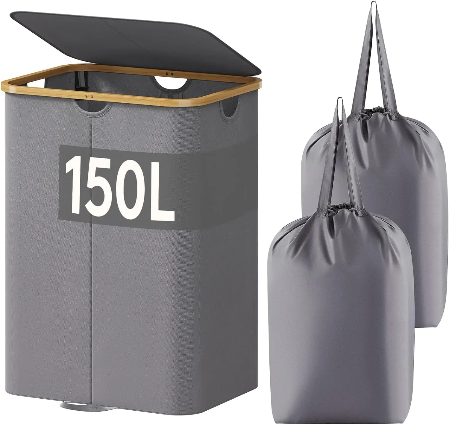 Складные съемные пакеты для белья 150 л