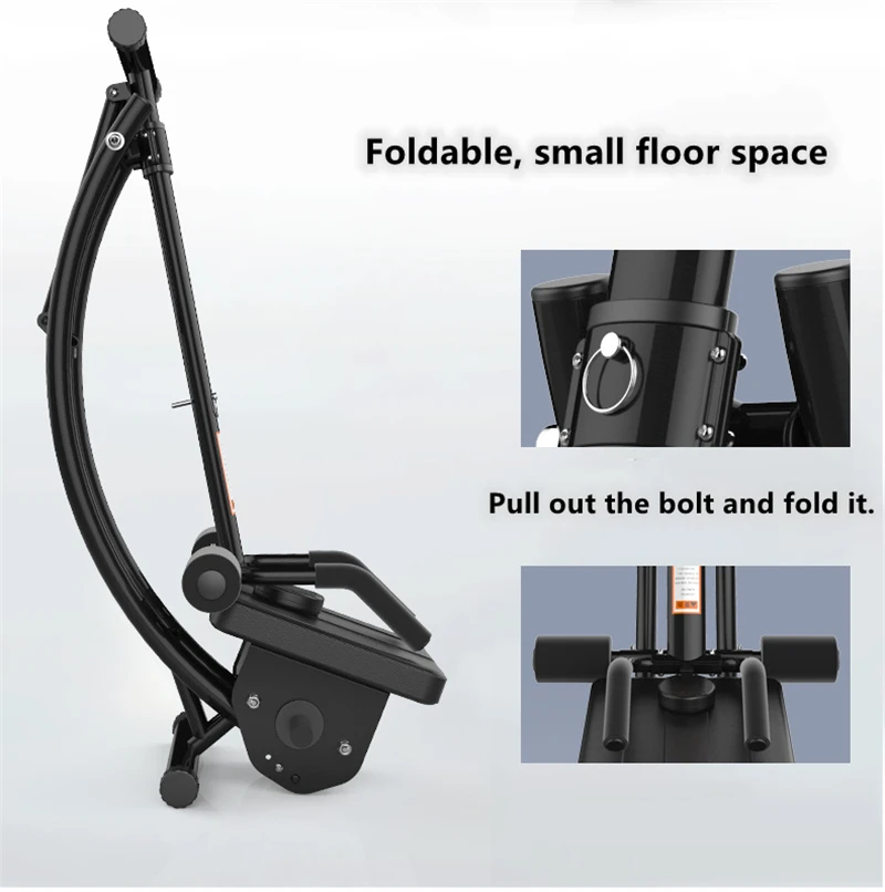 Wholesale fitness equipment indoor abdominal device folding roller coaster lazy waist abdominal machine