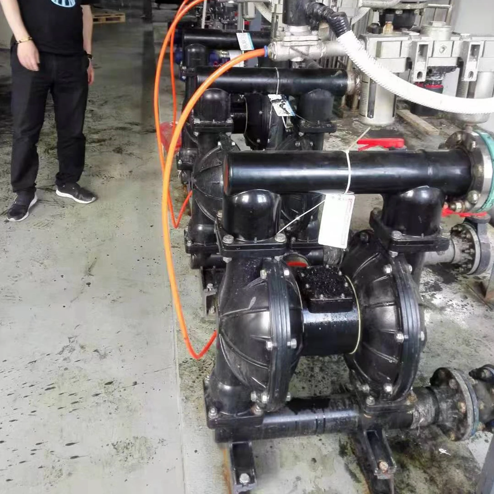 Sewage Air Operated Double Diaphragm Pump for Chemical Transfer