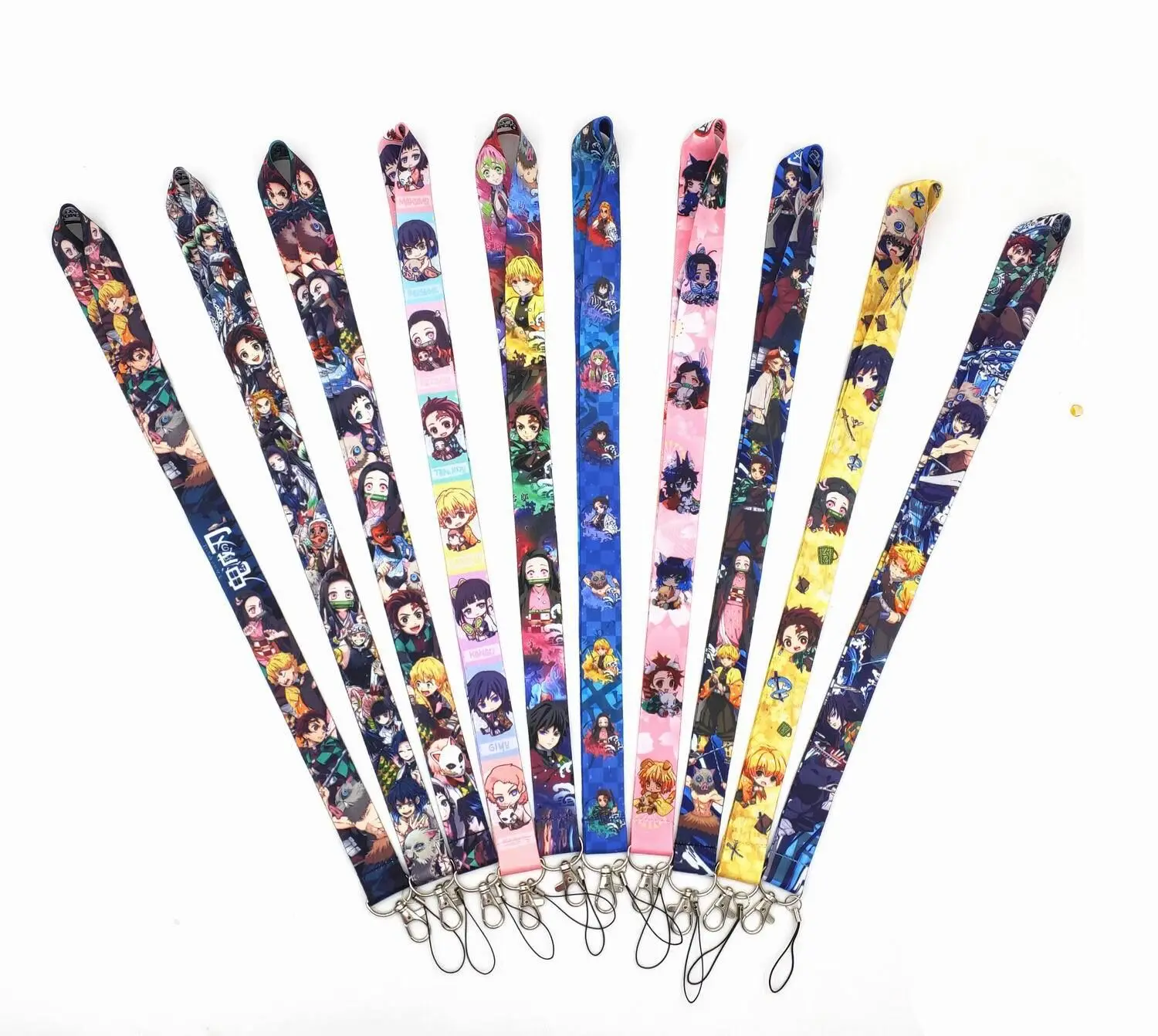 Anime My Hero Academia Demon Slayer Naruto One Piece Dragon Ball Attack on Titan Tokyo Ghoul Jujutsu Kaisen Haikyuu Lanyards