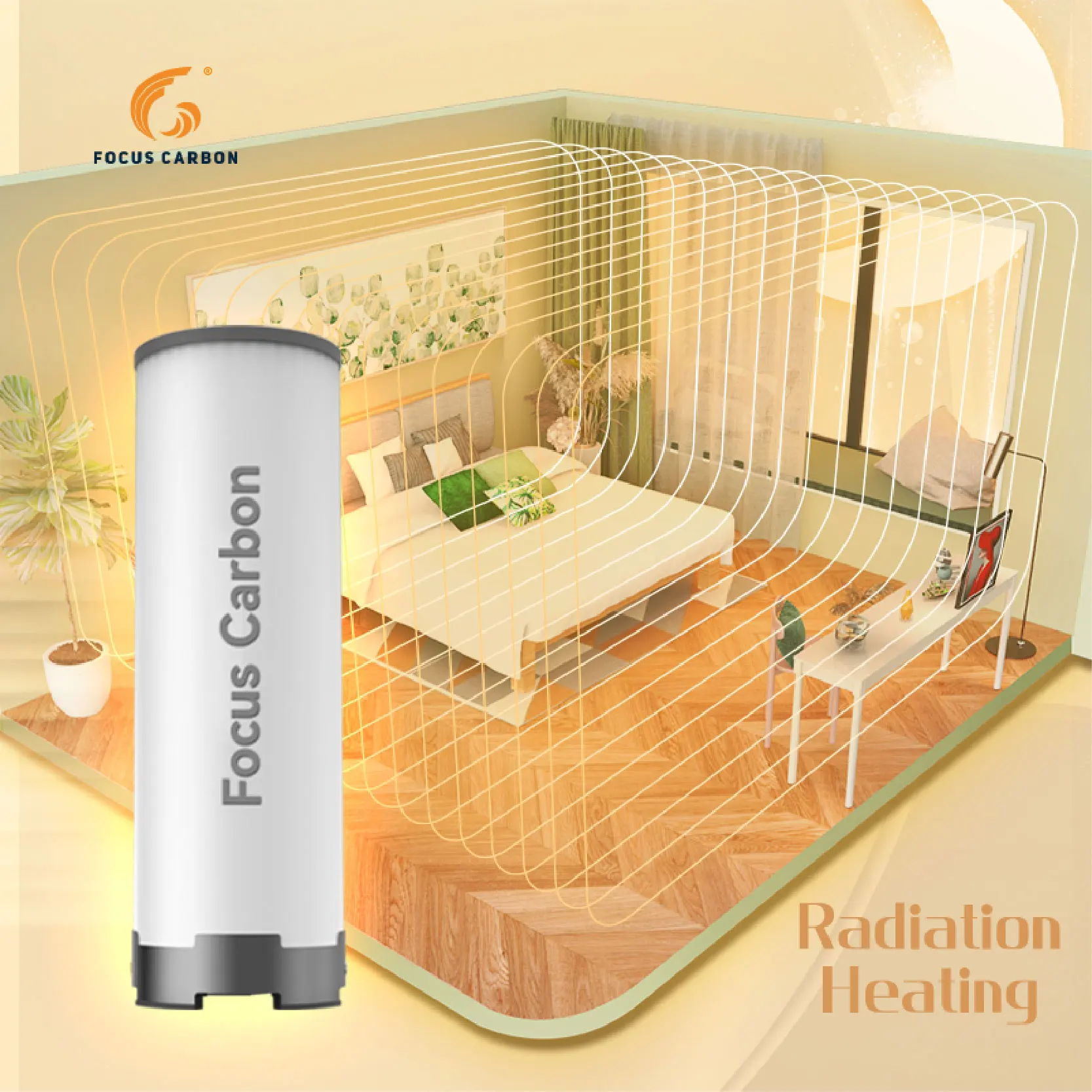 Solar heating Warm Sunshine 2.0   Heating Storage Type Electric Heater Heat Storage: 3600 Kcal (4kWh)Focus Carbon