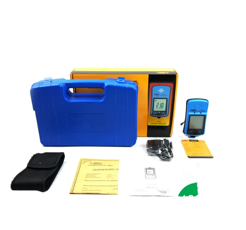 Smart sensor oxygen gas analyzer O2 concentration measuring range 0-30% detector tester AS8901