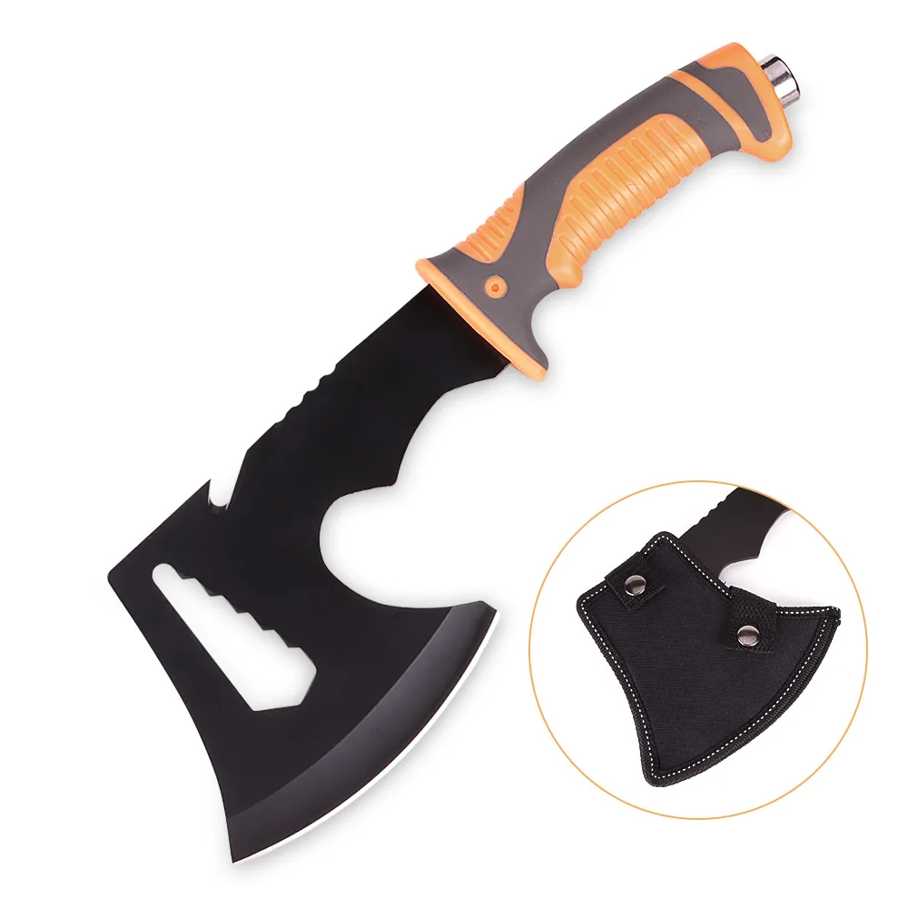 High Quality Plastic Handle Multi-Function Axe Outdoor Camping Survival Tools with Rope Cutter Hex Key