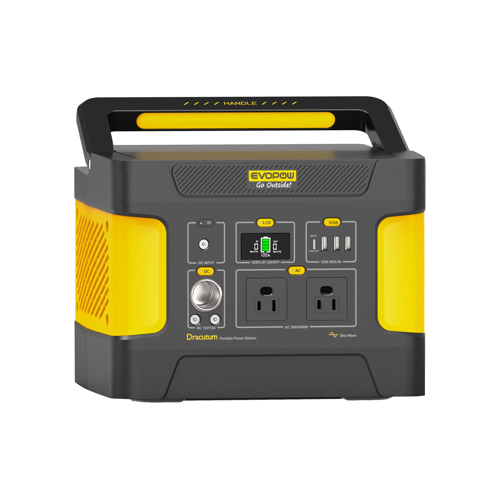 In stock in US warehouse portable power station 600W 622Wh solar power generator