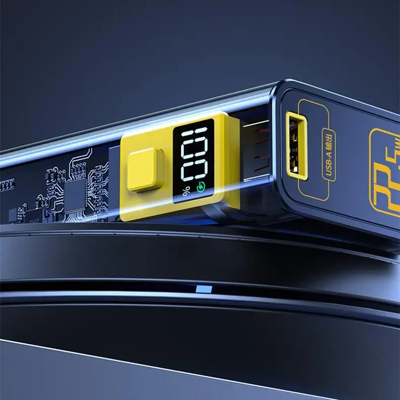 2023 новый продукт 20000 мАч прозрачный power bank pd зарядка