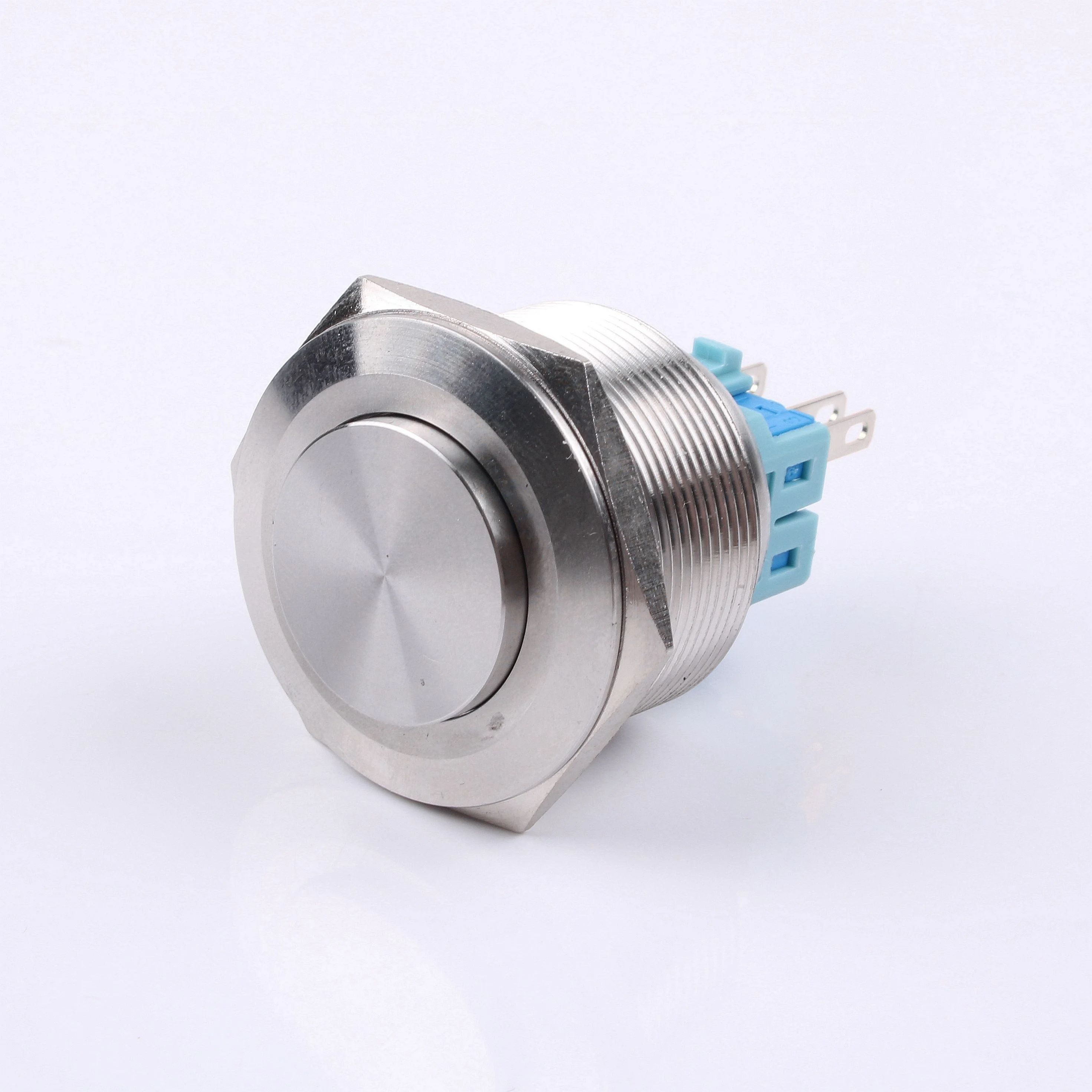 28mm metal push button switch LED Momentary waterproof button switch 6pin
