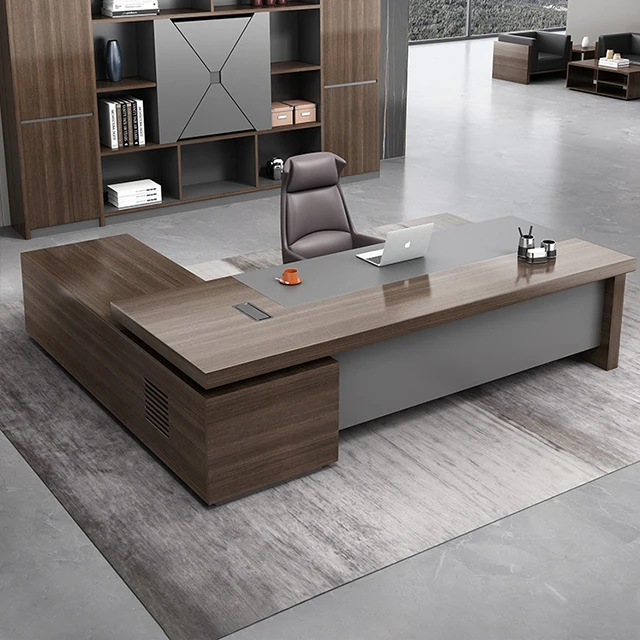 Роскошный деревянный стол nagu, Модульная офисная мебель, современный директорский стол, импорт из Китая