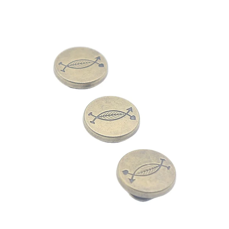 Factory wholesale coats jeans shirts metal buttons Four buttons support customization