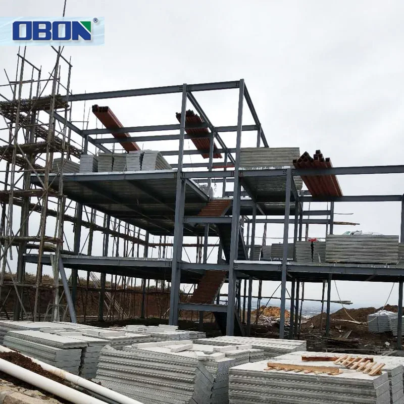 OBON Fast and Easy Constructional Prefabricated 3 Story House in Philippines Steel Structure Villas Hotel Sandwich Panel 3 Years
