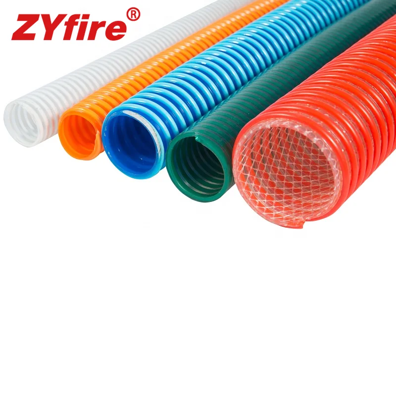 Гибкий питьевый усиленный всасывающий шланг ZYfire гофрированный ПВХ Richflex 10