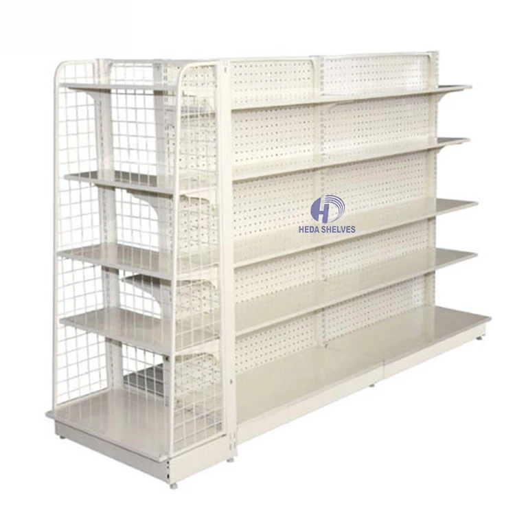 Wholesale Freestanding Gondola Wire Shelving Unit Convenience Store Rack For Sale