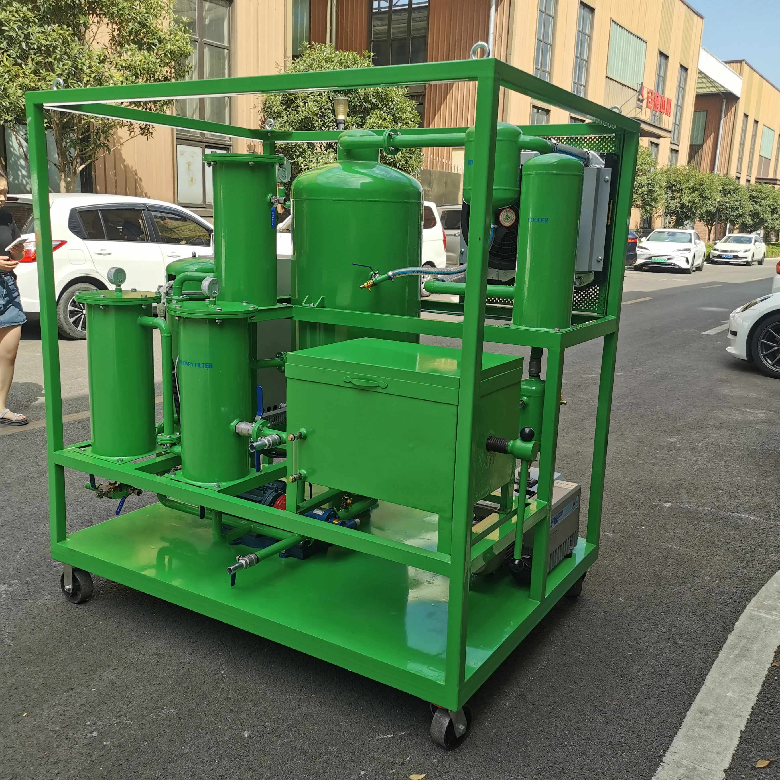 ZJD-K series industrial vacuum oil cleaner for hydraulic oil filtration machine