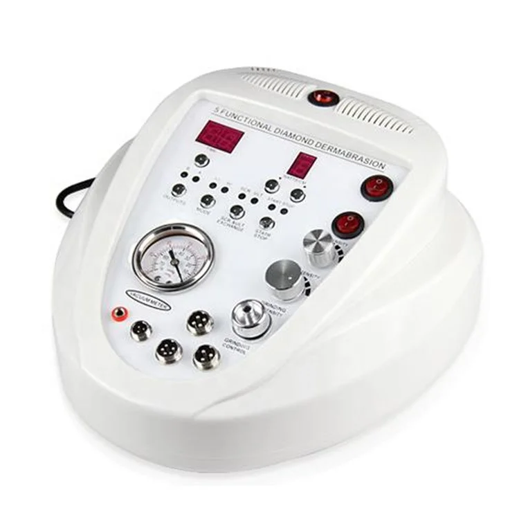 Portable 5 In 1 Microcurrent LED Photon Therapy Ultrasonic Diamond Microdermabrasion Machine for Face Lifting