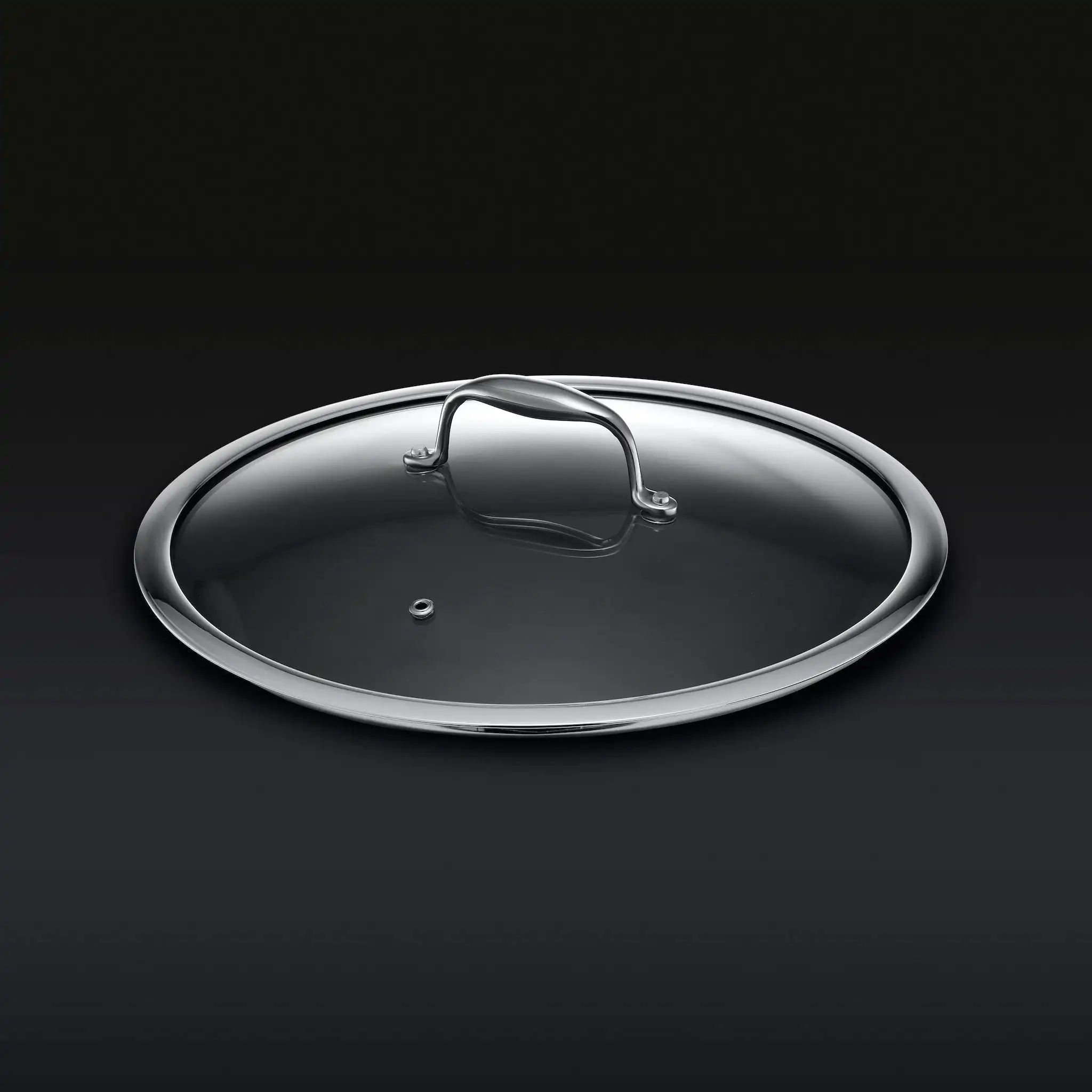 30 cm Hybrid Pan & Wok with 30 cm Lid Set Honeycomb Stainless Steel Non-stick Wok Frying Pan Cookware With Glass Lid