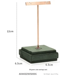 Modern Latest custom-made countertop jewelry display dark green jewelry display  jewelry display showcase set