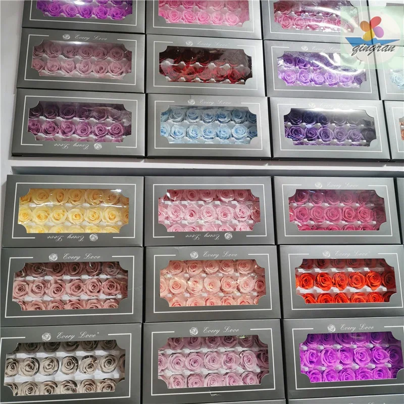 Factory supply preserved rose head 2-3cm preserved flower everlasting rose