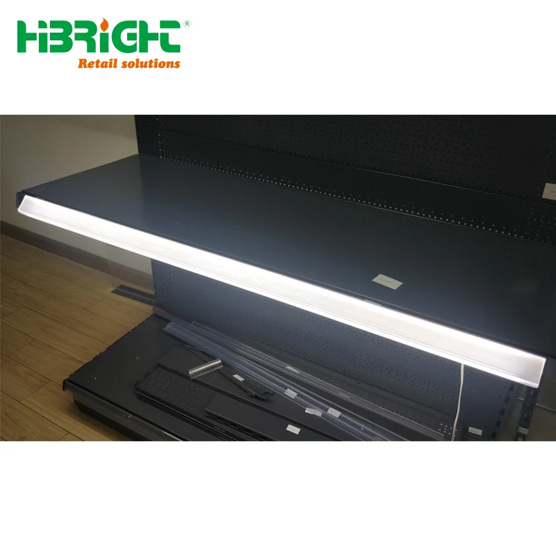 Яркий прозрачный пластиковый гипермаркет из ПВХ, яркая световая метка, полоса данных для полки супермаркета