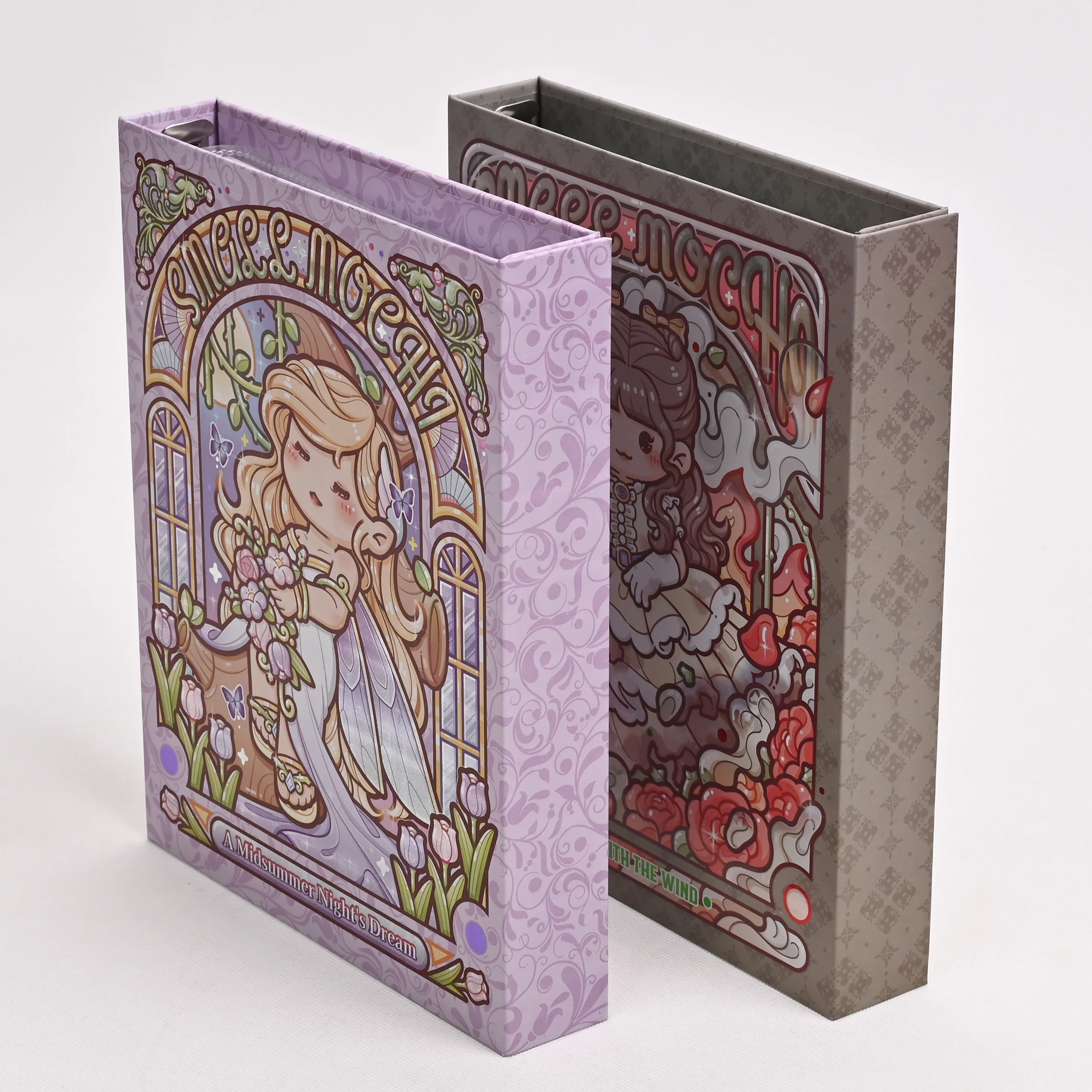 Wholesale Custom A5 A6 Box Binder Refillable Colored Loose leaf 6 Ring Binder Budget Planner Folder For kids students