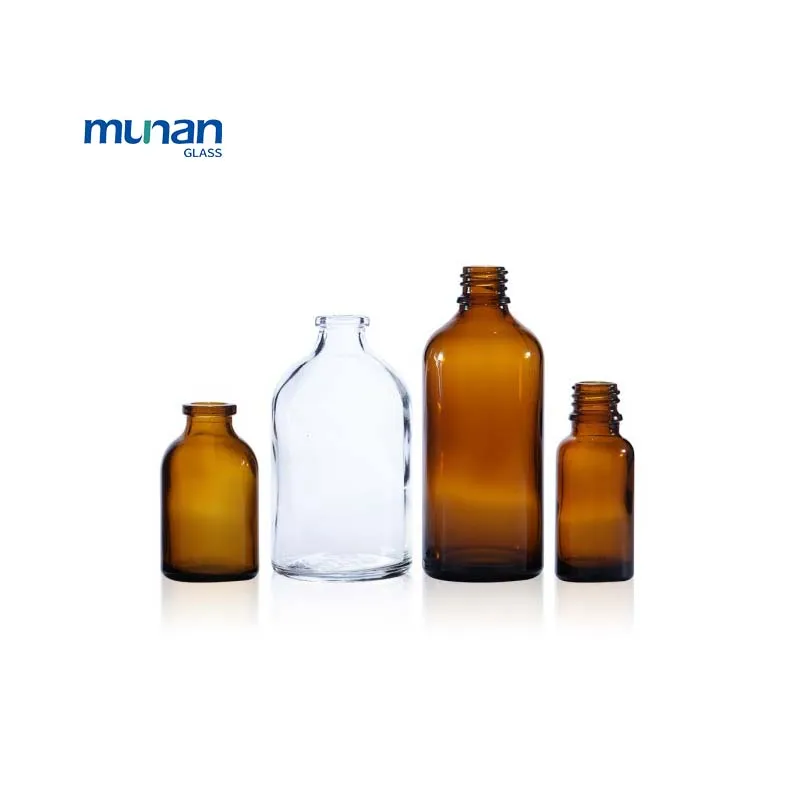 Chinese Factory Direct Clear 10ml 20ml 25ml 30ml Borosilicate Glass Clear Amber Bottle For Medicine