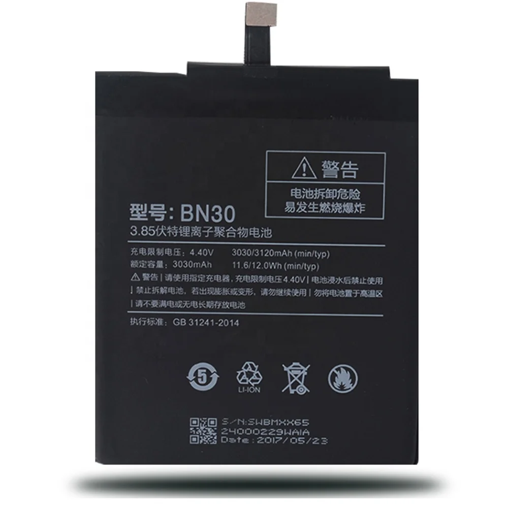 
OEM Factory wholesale super quality spice battery BN30 for Redmi 4A 3.85v 