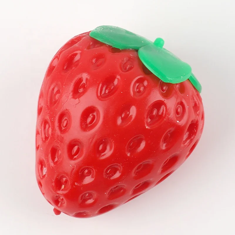 Hot Sale Squishies Strawberry Kawaii Soft Squishy Fruit Slow Rising Stress Relief Squeeze Toys