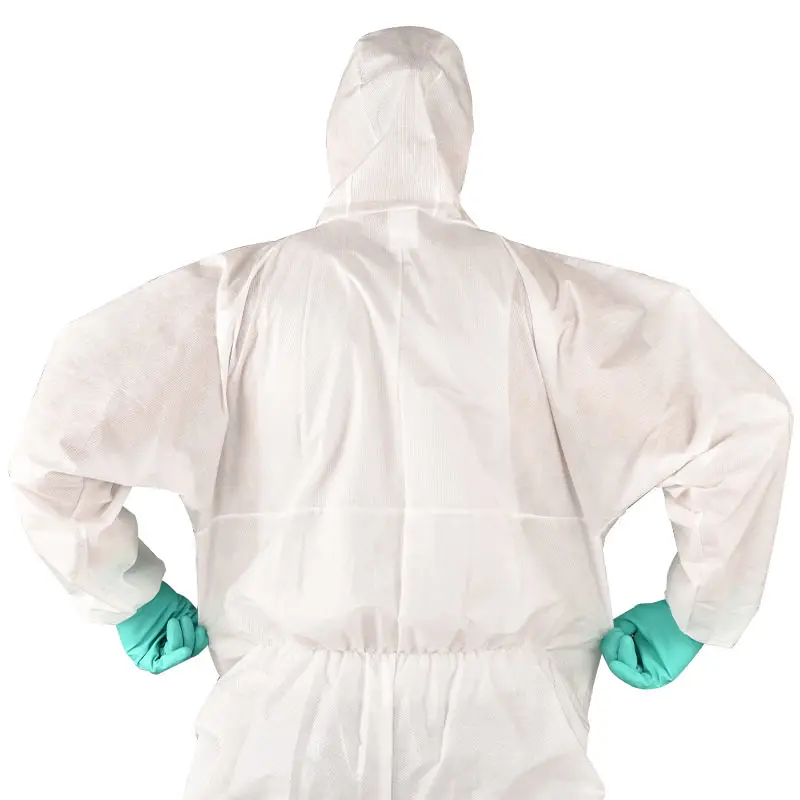 Dust  protection white disposable coverall non woven protective coveralls insulated nomex coverall